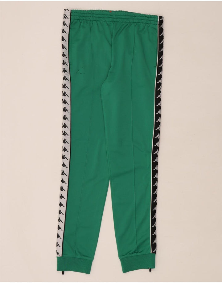 Pantaloni da tuta con grafica Kappa da uomo Joggers verde medio color block