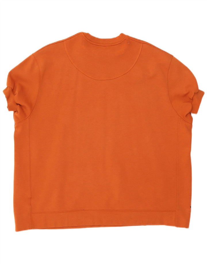 Maglietta Adidas da uomo vestibilità ampia, piccola, arancione