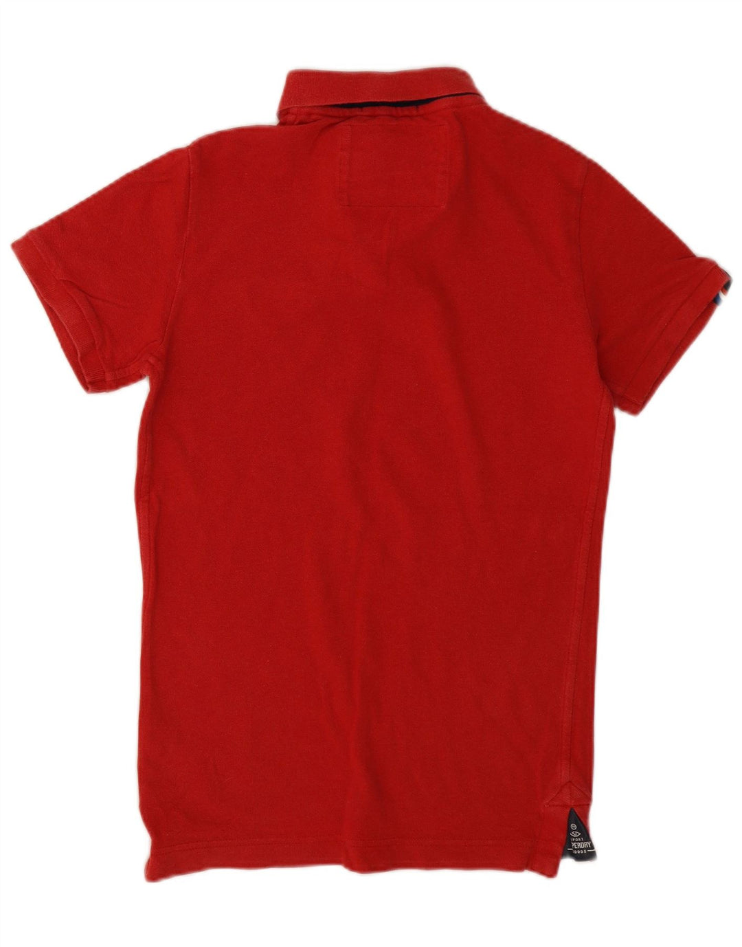 Polo da rugby da uomo con grafica Superdry Small in cotone rosso