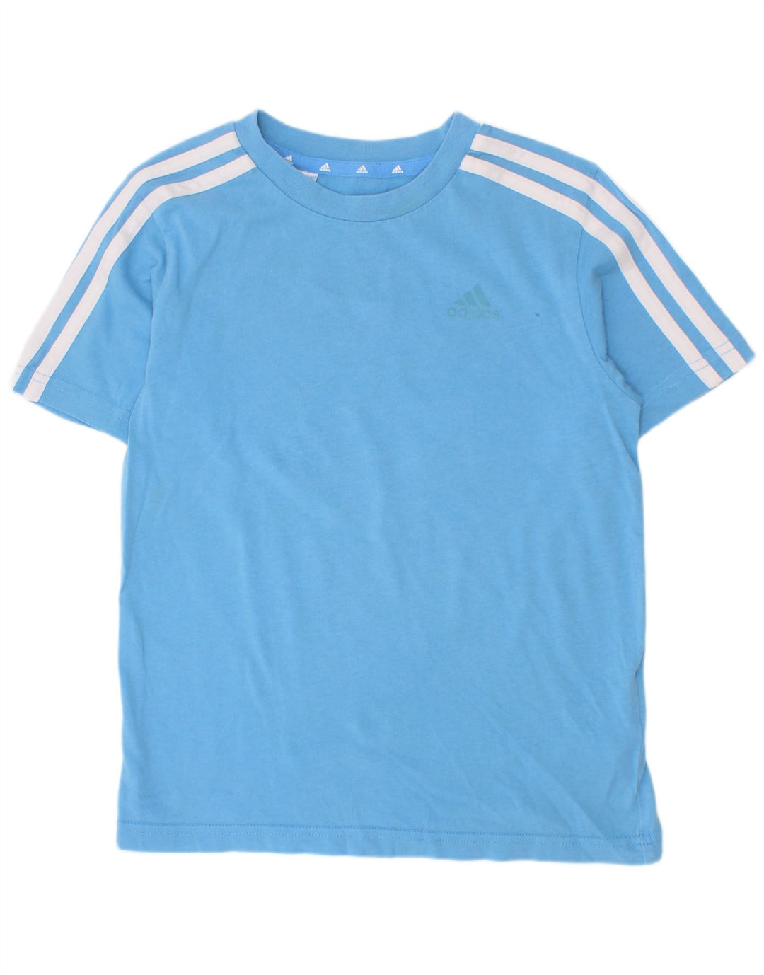 T-shirt Adidas da ragazzo Top 7-8 anni in cotone blu