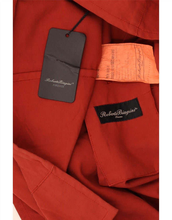Giacca Utility Uomo Roberto Biagini IT 54 2XL Rosso Cotone