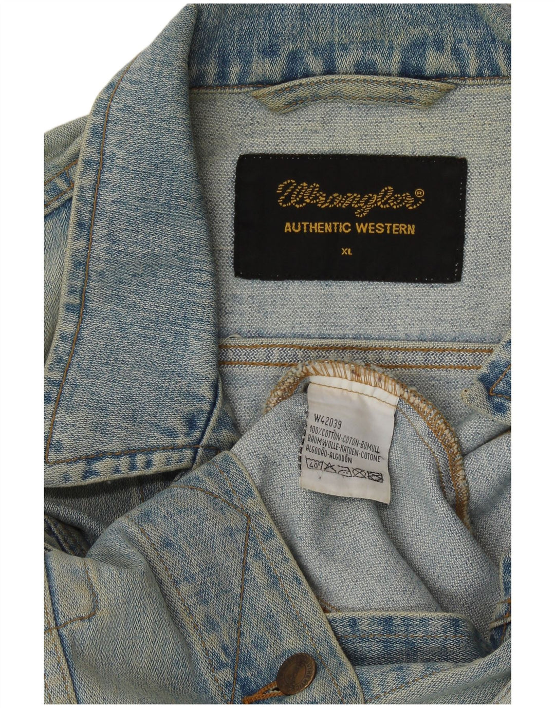 Giacca in denim da donna WRANGLER UK 18 XL cotone blu