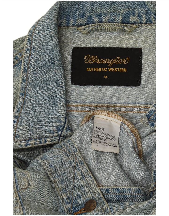 Giacca in denim da donna WRANGLER UK 18 XL cotone blu