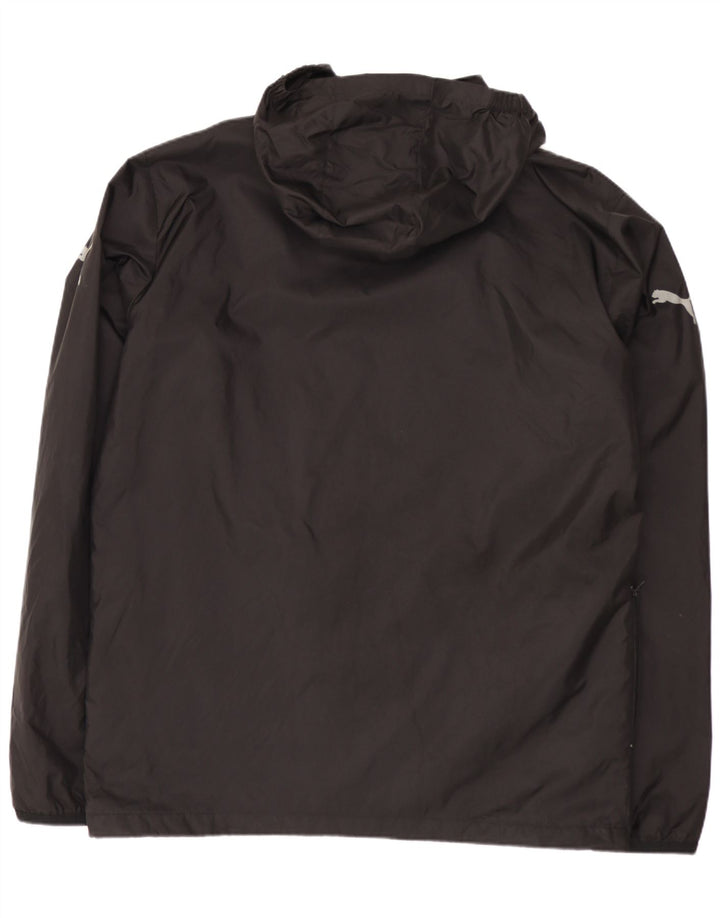 Giacca antipioggia da uomo Puma con cappuccio UK 40 Large Black Nylon