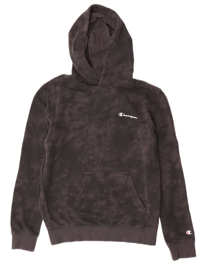 Felpa con cappuccio da donna Champion UK 14 Cotone tie dye grigio medio