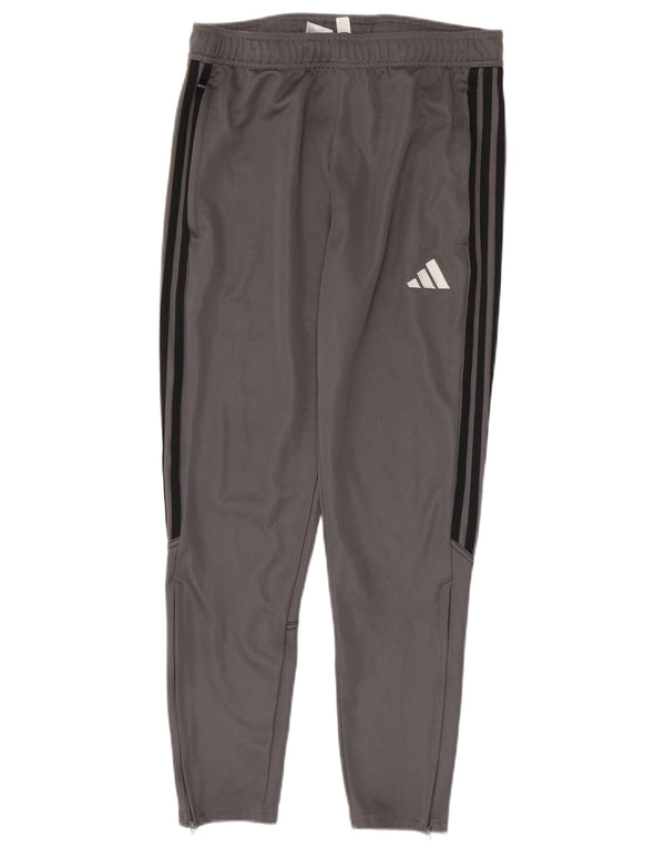 Pantaloni da tuta Adidas Aeroready da uomo in poliestere grigio medio