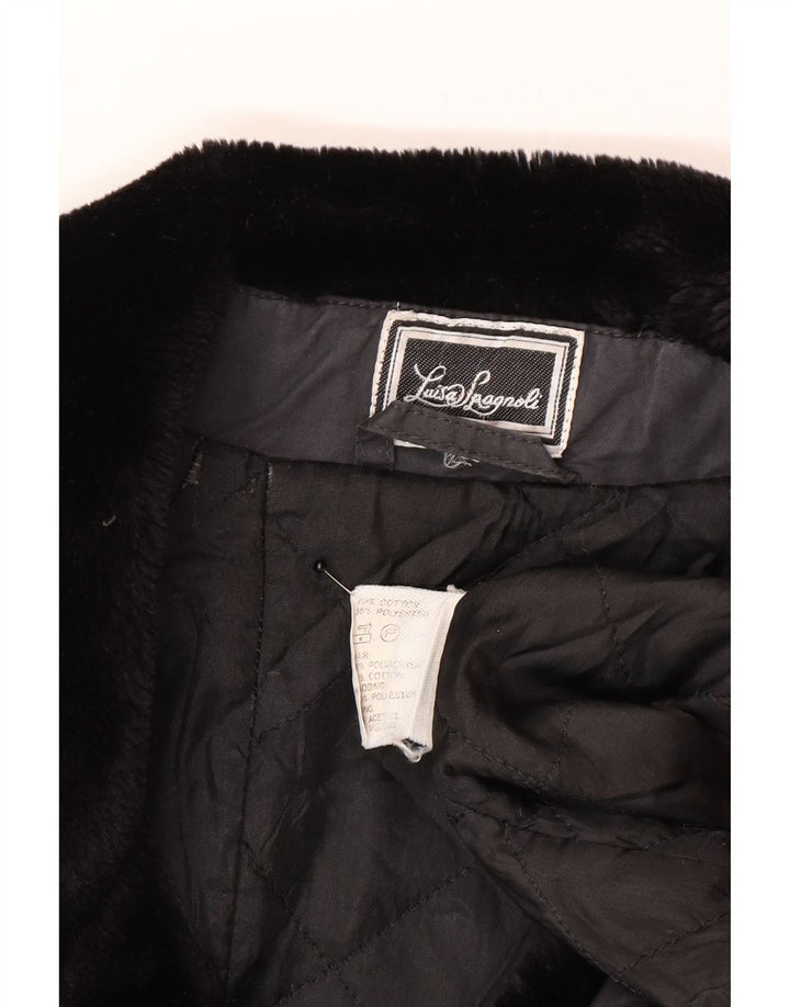 Cappotto doppiopetto da donna Luisa Spagnoli UK 14 Cotone grigio medio
