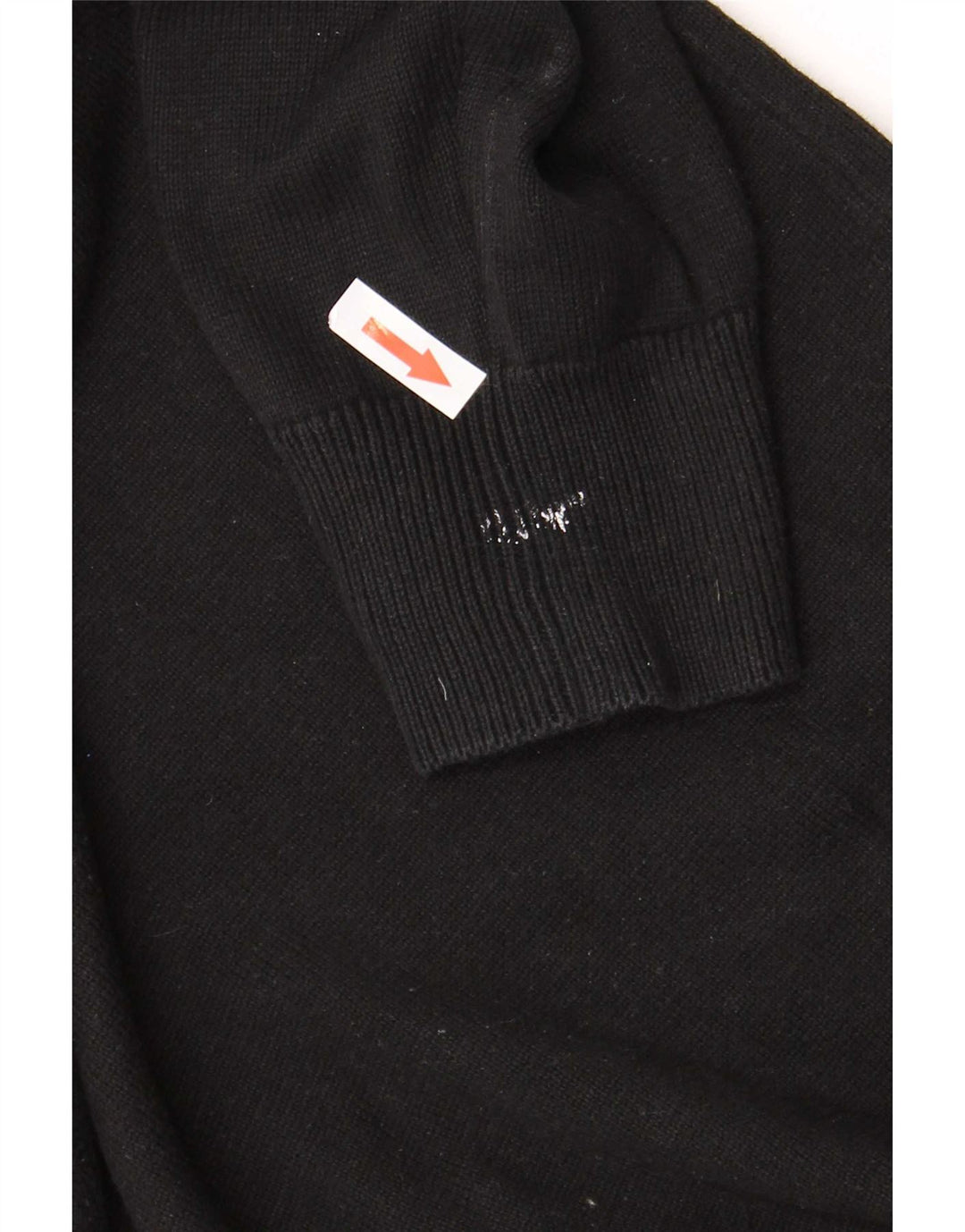 Lyle & Scott Maglione da uomo con zip e collo grande in cotone nero