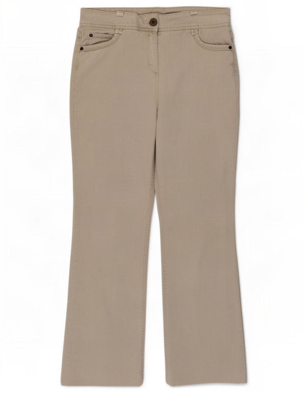 Pantaloni casual Bootcut da donna Marks & Spencer UK 14 Medium W32 L27 Beige