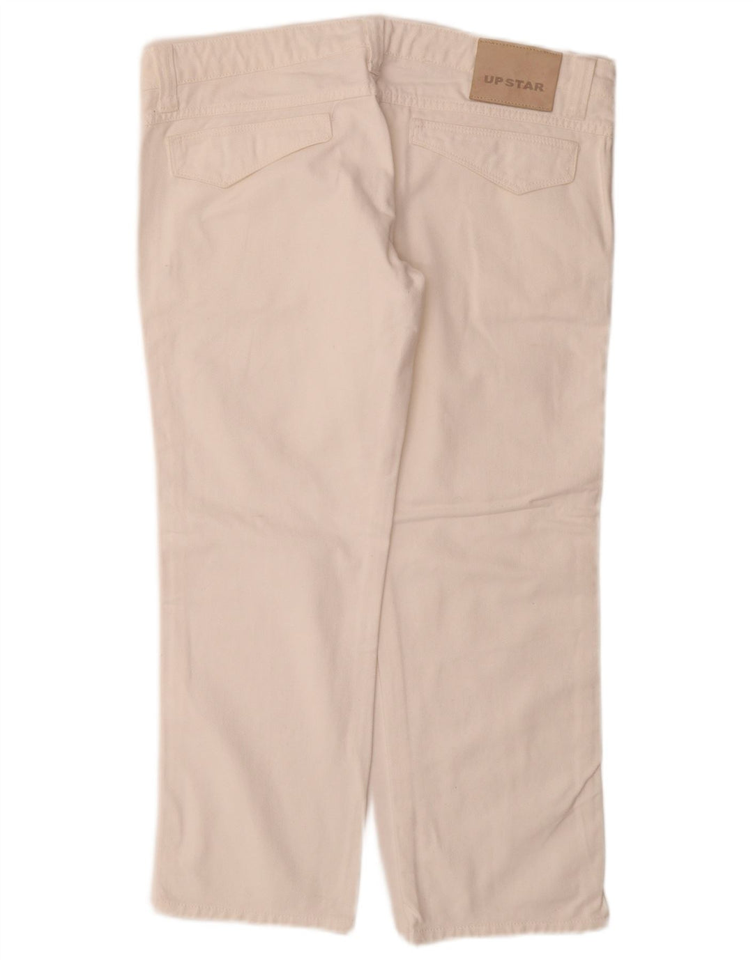 Jeans dritti da donna Upstar W32 L27 cotone bianco