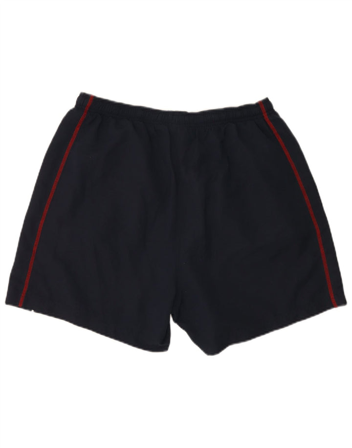 Pantaloncini sportivi Reebok da uomo con grafica, grandi, in poliestere blu navy