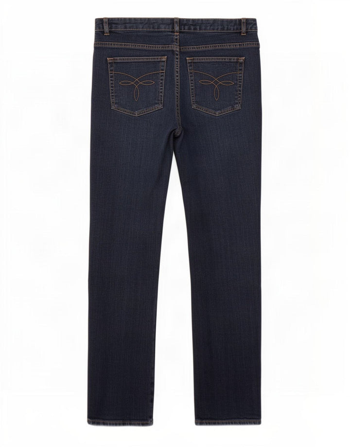 Jeans dritti da donna Chaps US 12 Large W36 L32 Cotone blu navy