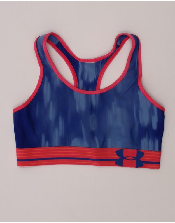 Under Armour Reggiseno sportivo grafico da donna Top piccolo blu Tie Dye Sports