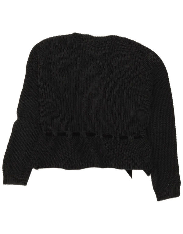 Maglione cardigan da donna Ralph Lauren UK 18 XL cotone blu navy