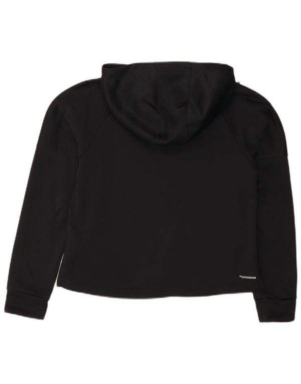 Maglione con cappuccio grafico ADIDAS da donna Climawarm UK 8/10 piccolo nero