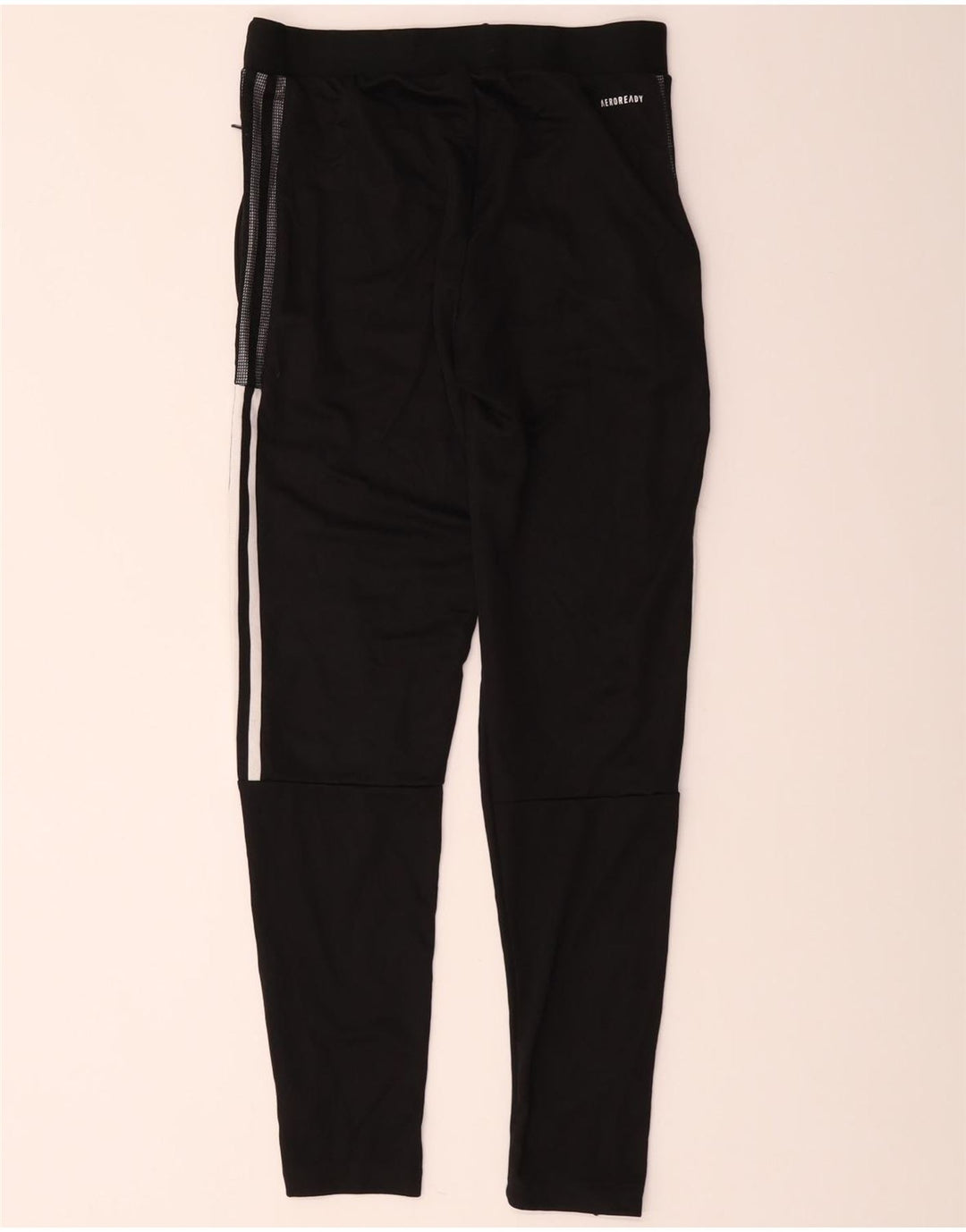 Pantaloni da tuta Adidas Aeroready da uomo piccoli in poliestere nero
