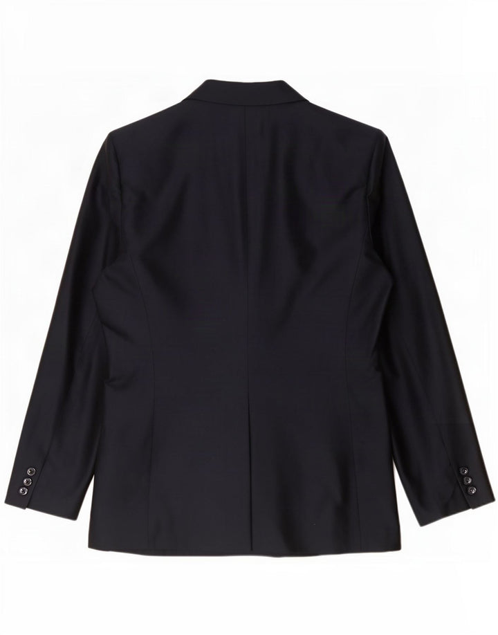 Marella Giacca blazer da donna a 3 bottoni UK 14 Media Acetato blu navy