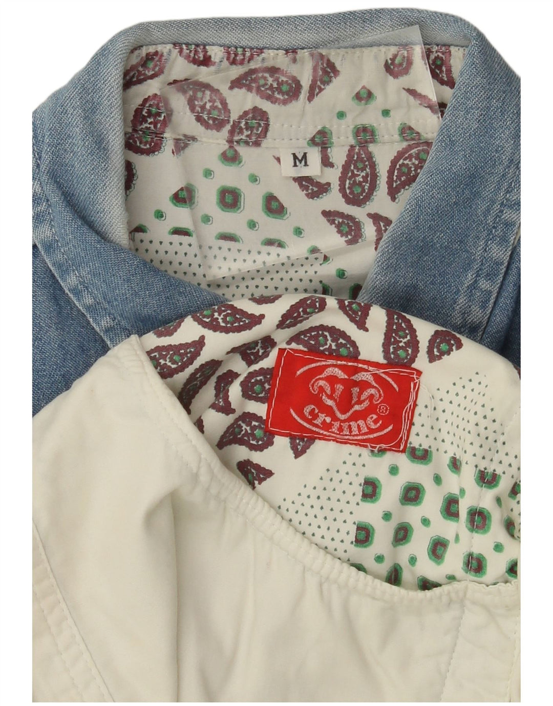 Camicia da uomo VINTAGE Beige medio Colorblock