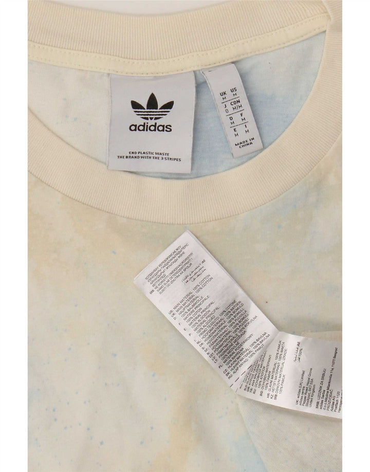 T-shirt da uomo Adidas Top media in cotone tie-dye multicolore