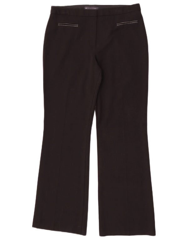 Pantaloni casual svasati da donna Marks & Spencer UK 12 medi W31 L30 neri