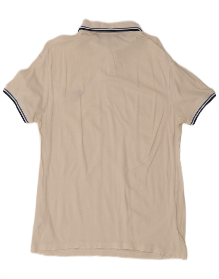 Polo da uomo Fred Perry in cotone bianco medio