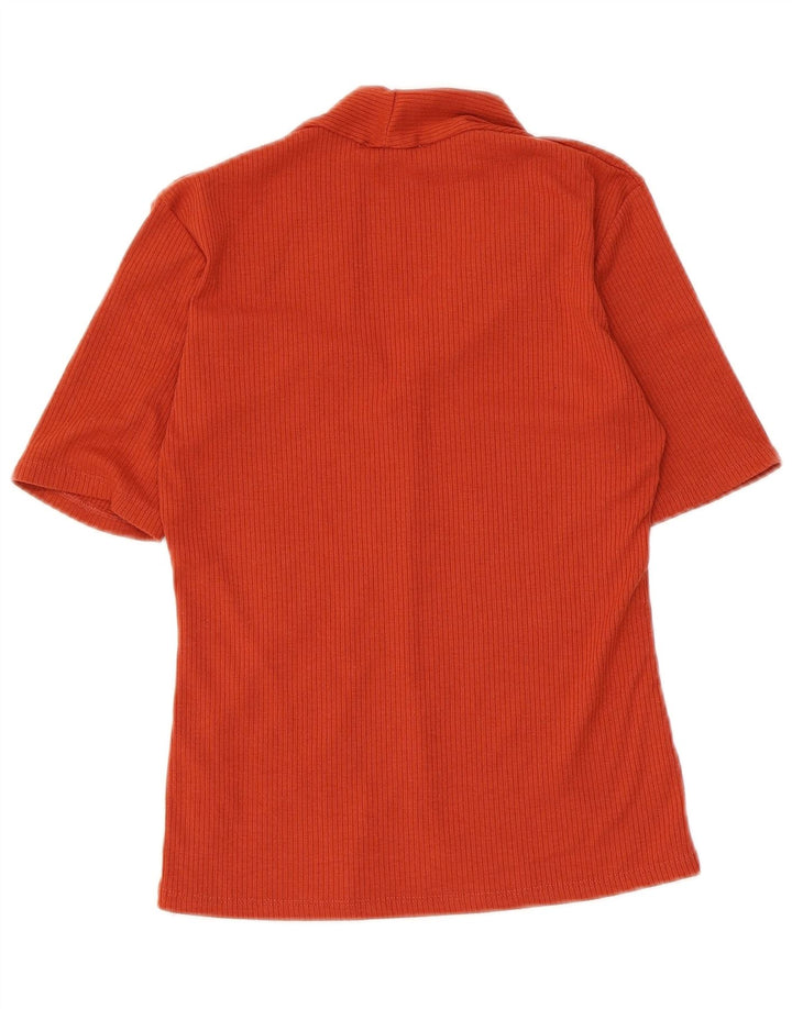 Camicetta Zara Donna Top UK 8 Small Arancione
