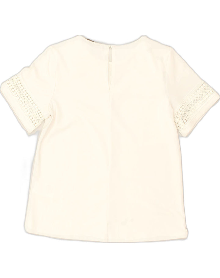H&M Womens Blouse Top UK 6 XS White Polyester | Vintage H&M | Thrift | Second-Hand H&M | Used Clothing | Messina Hembry 