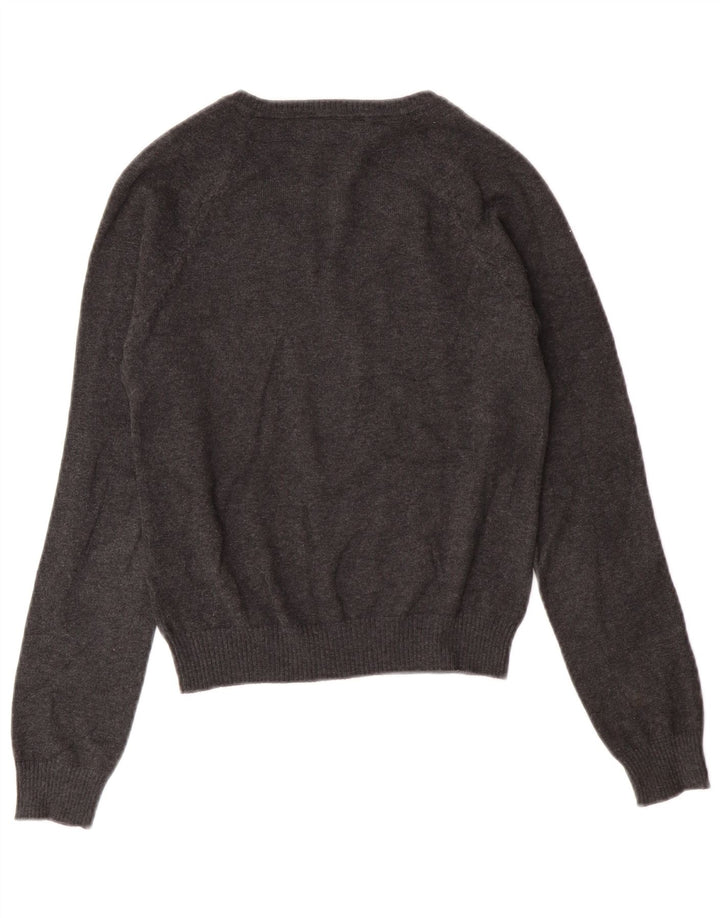 Maglione Zara per ragazzi con scollo a V 7-8 anni piccolo in cotone grigio