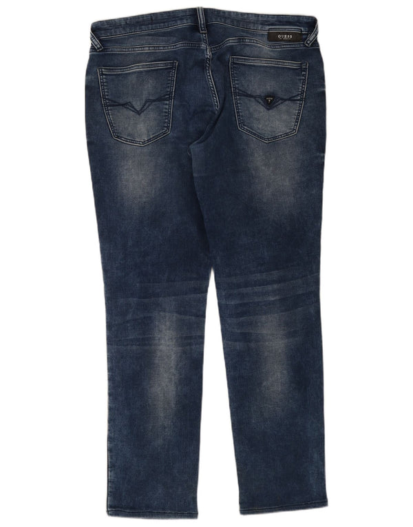 Jeans GUESS da uomo Sonny Slim affusolati W34 L31 cotone blu