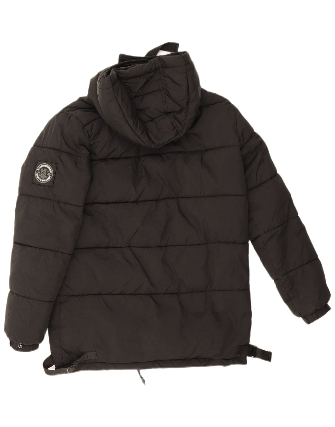Giacca imbottita oversize con cappuccio da donna Superdry UK 8 Small Nylon nero