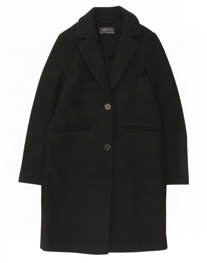 Cappotto da donna Marks & Spencer UK 6 XS poliestere nero