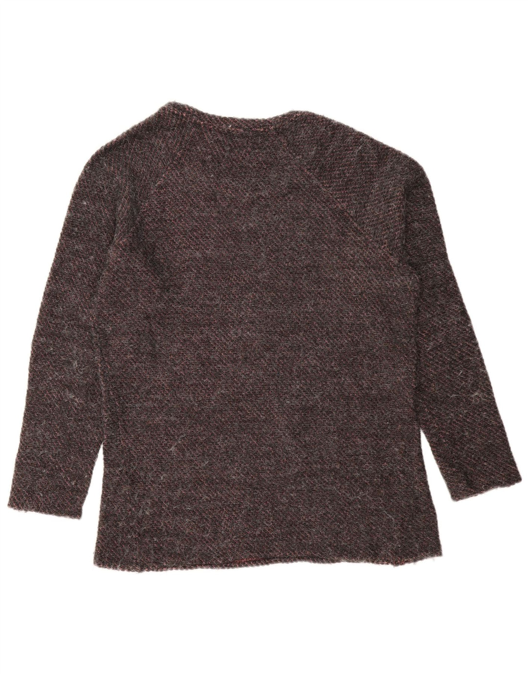 Maglione Zara da uomo con scollo a barca in acrilico a righe grigio medio