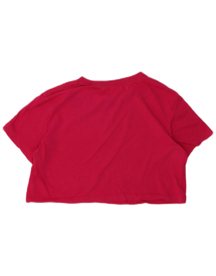 NIKE Womens Oversized Crop Graphic T-Shirt Top UK 10 Small Pink