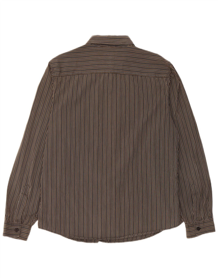 Camicia Armani Uomo Cotone Righe Grandi Verdi