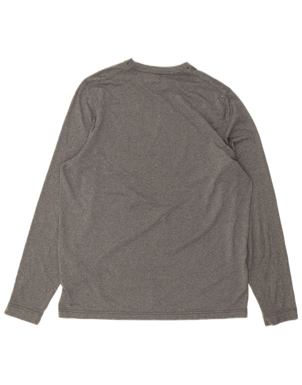 Maglia Under Armour da uomo Cold Gear a maniche lunghe in poliestere grigio medio