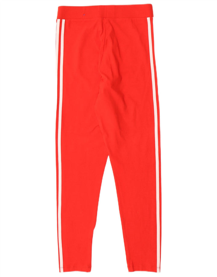 Leggings da donna Adidas UK 14 cotone rosso medio