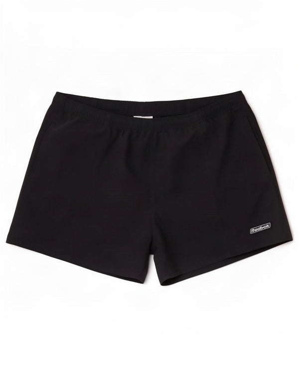 Pantaloncini sportivi Reebok da donna UK 16 Large blu navy in poliestere
