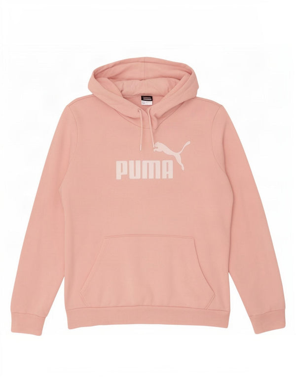 Felpa con cappuccio grafica da donna Puma UK 16 grande rosa
