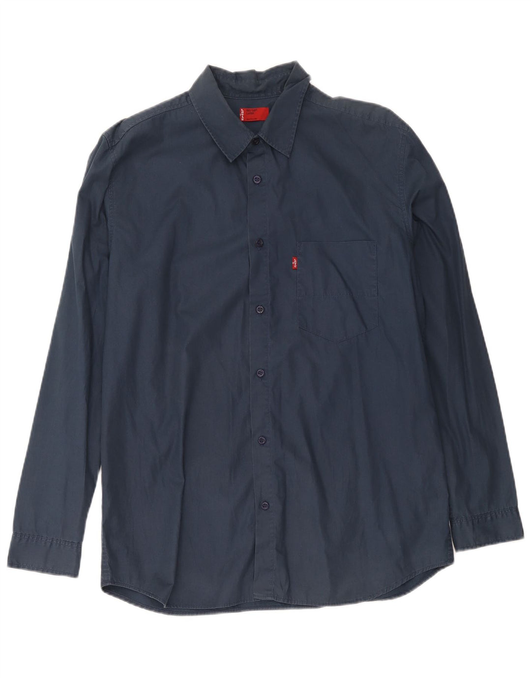 Camicia Levi's Uomo Large in cotone blu navy