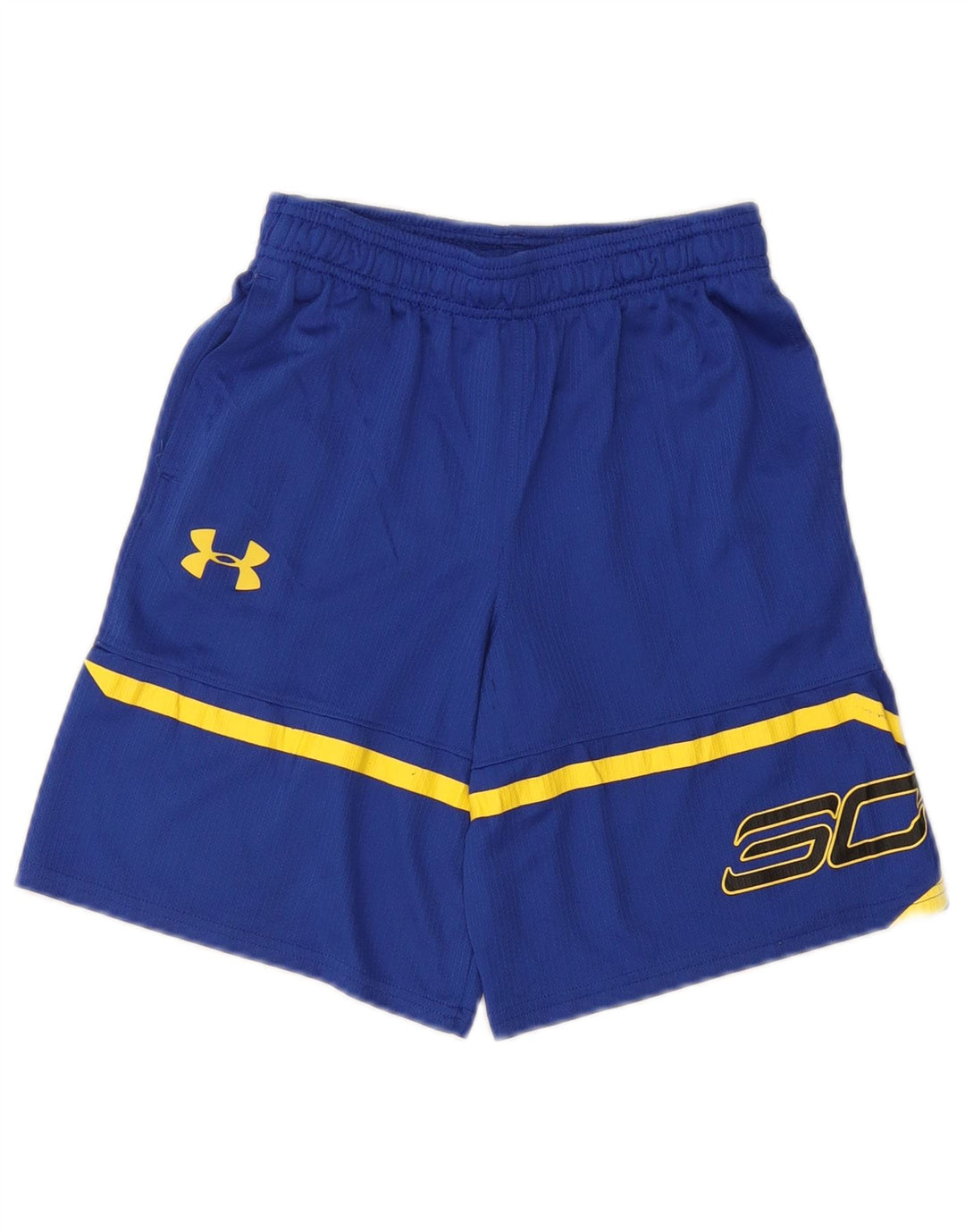 Pantaloncini sportivi UNDER ARMOUR Heat Gear Graphic da ragazzo 9-10 anni blu medio