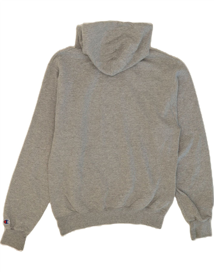 CHAMPION Mens Graphic Hoodie Jumper Small Grey Cotton Vintage Champion and Second-Hand Champion from Messina Hembry 