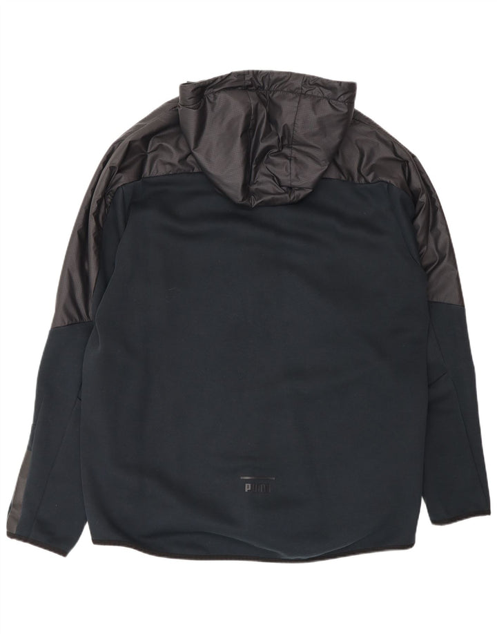 Giacca da ginnastica da uomo con cappuccio Puma Large Black Colourblock