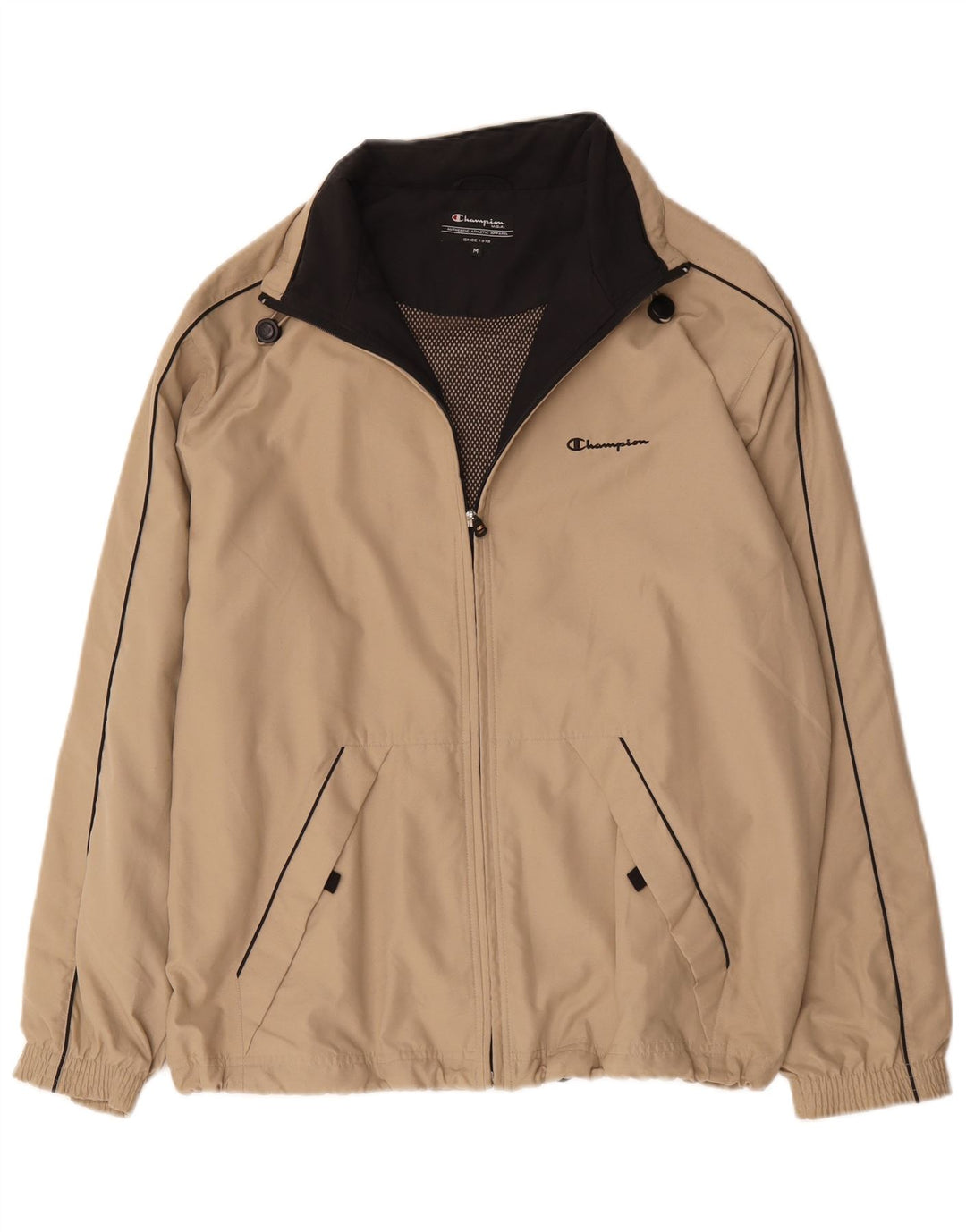 Giacca da tuta da uomo Champion in poliestere beige medio