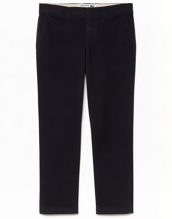 Lacoste Mens Slim Fit Chino Trousers W30 L29 Navy Blue Cotton