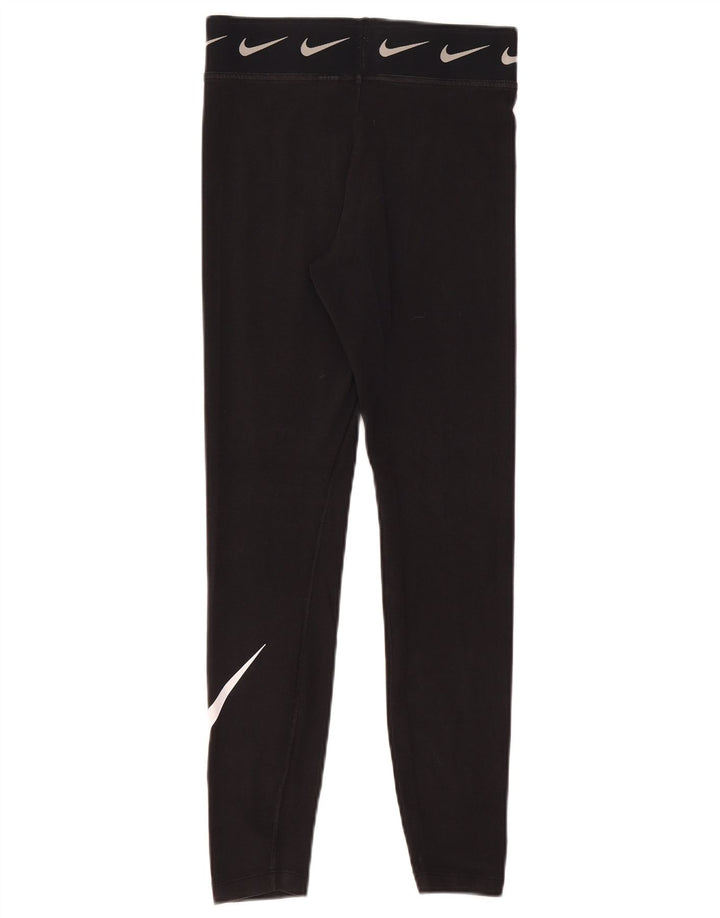 Leggings grafici da donna Nike UK 10 piccoli cotone nero