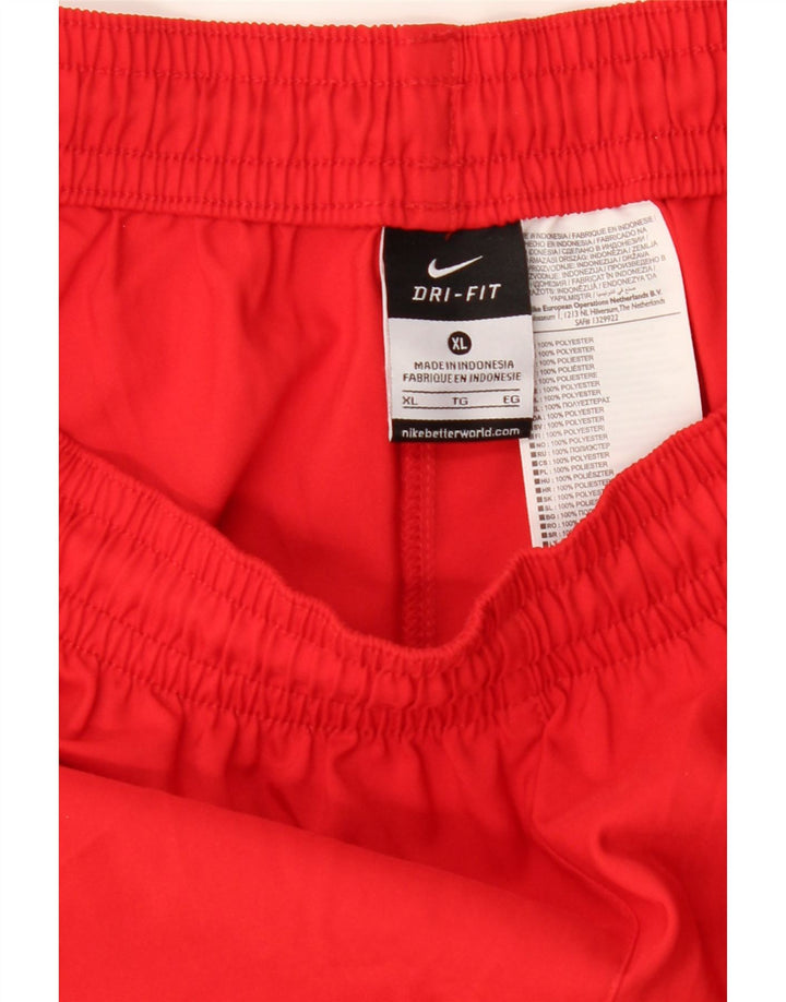 NIKE Mens Dri Fit Sport Shorts XL Red Polyester Vintage Nike and Second-Hand Nike from Messina Hembry 