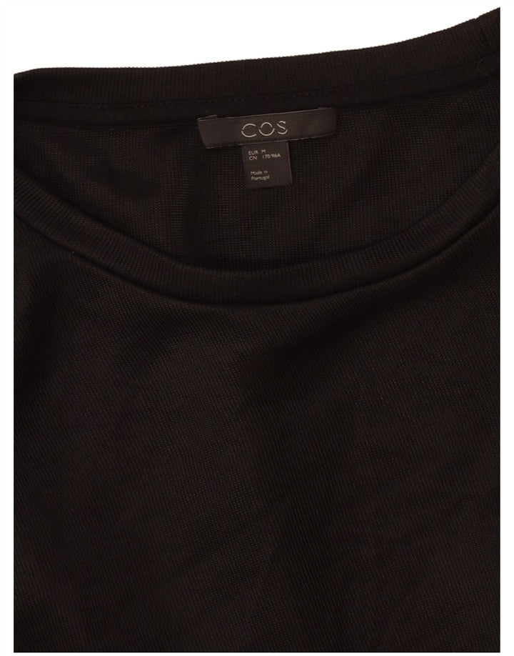 T-shirt oversize da donna Cos UK 14 viscosa nera media