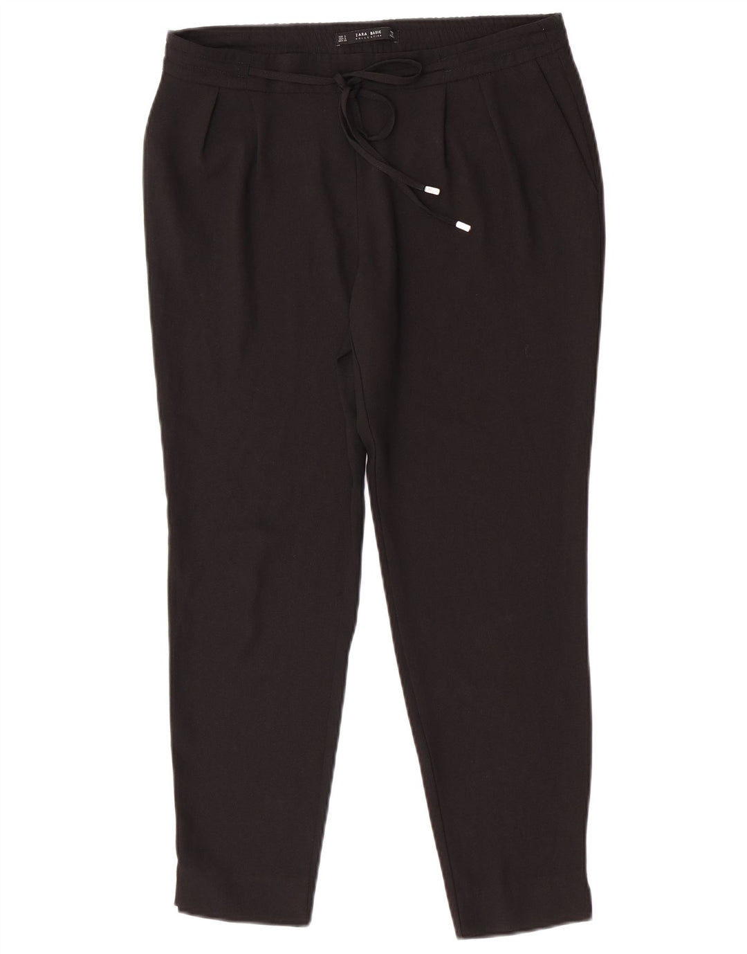 Pantaloni chino slim da donna Zara piccoli W30 L27 poliestere nero