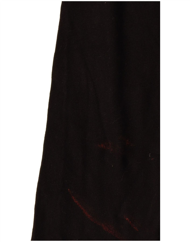 Maglione Zara da uomo a maniche corte con collo e bottoni grande nero