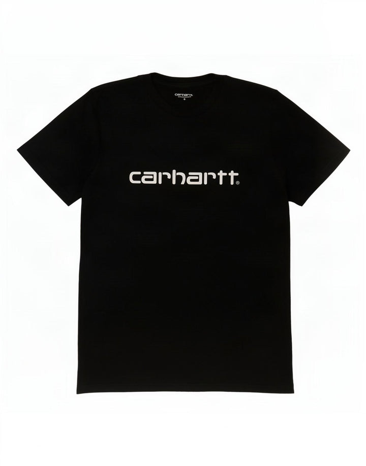 T-shirt grafica da uomo Carhartt Top piccola in cotone nero